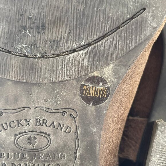 Lucky Brand Brown Leather Heeled Boots | Perfect for Any Occasion - Picture 9 of 10